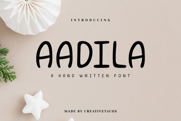 Aadila: A Typeface for Friendly Editorial Design