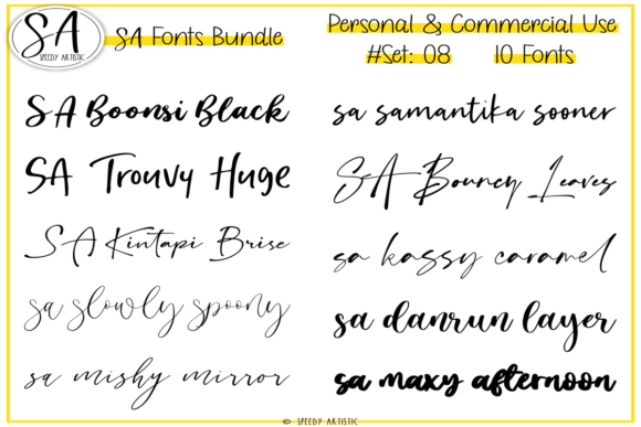 Craft Beautiful Labels and Projects with the Script and Handwritten Bundle 8 Fonts