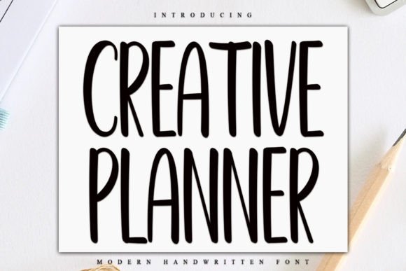 Finding a Font with Character: Testing Creative Planner