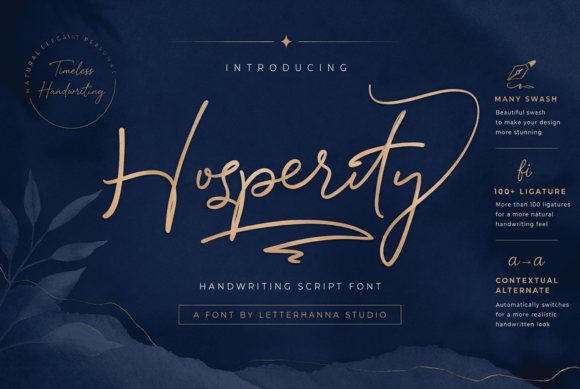 Hosperity: A Handwritten Font Designed for Modern Campaigns
