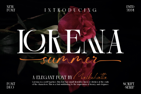 Lorenna: The Craft-Friendly Font for Elegant Handmade Goods
