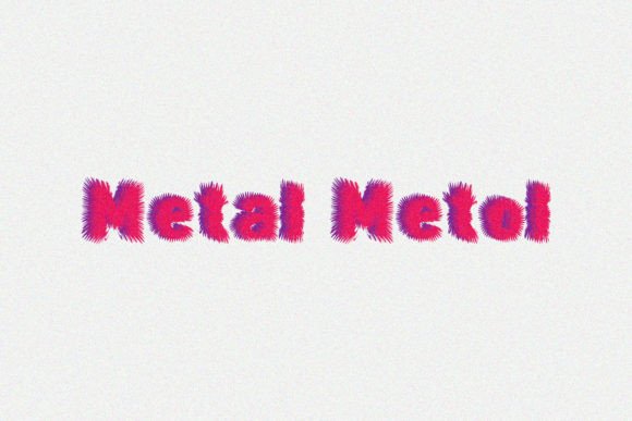 Metal Metol: A Script Font with Sharp Character