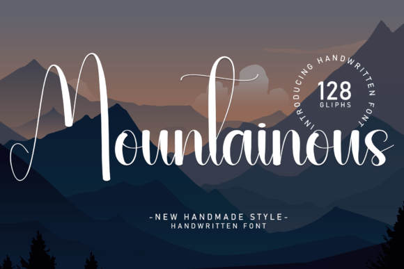 Mountainous Font: A Friendly Handwritten Typeface for Digital Design