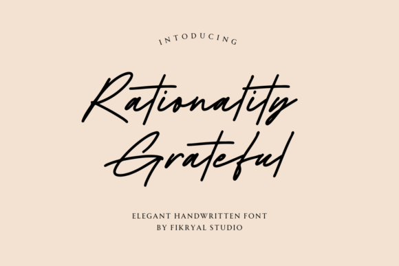 Rationality Grateful: A Handwritten Font for Editorial Elegance
