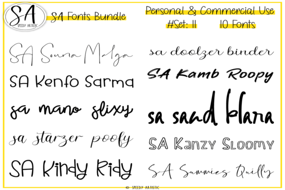 Script and Handwritten Bundle 11: A Font Collection for Digital Branding
