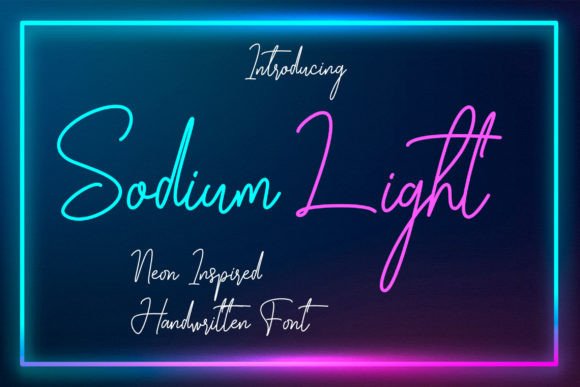 Sodium Light: The Neon Handwritten Font That Sparked My Website Project