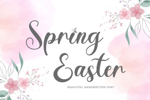 Spring Easter: A Font for Elegant Handmade Products