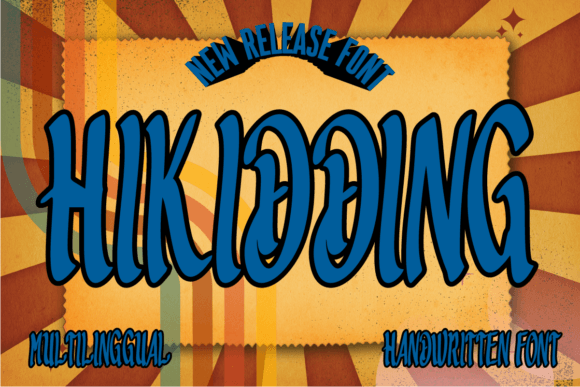 The Hikidding Font: Elegance for Your Crafted Products