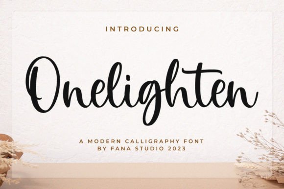 The Onelighten Typeface for Elegant Editorial Design